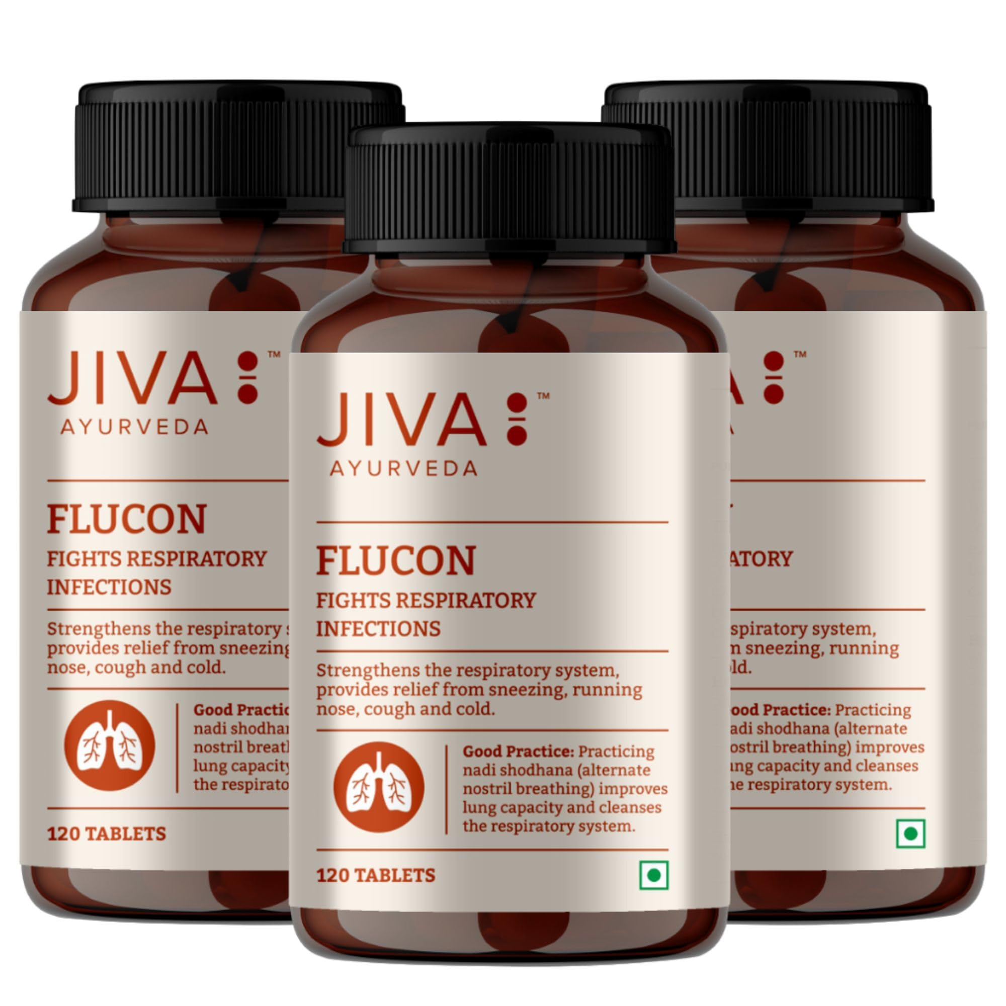 Jiva Flucon Tablet 500mg 360 Tablet for Strengthens Respiratory System, Helps Fight Cough and Cold - 120 Tablet (Pack of 3) (B0BLKFXMP9) Amazon Price History, Amazon Price Tracker