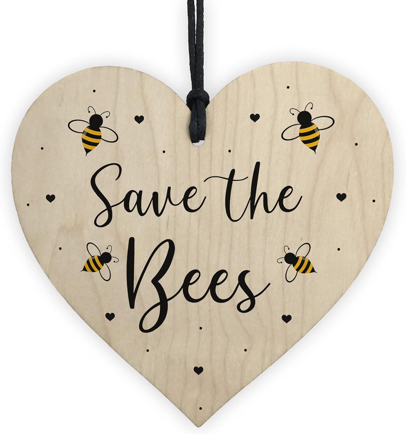 RED OCEAN Garden Sign Hanging Door Plaque SAVE THE BEES Summerhouse Shed Sign Home Gift