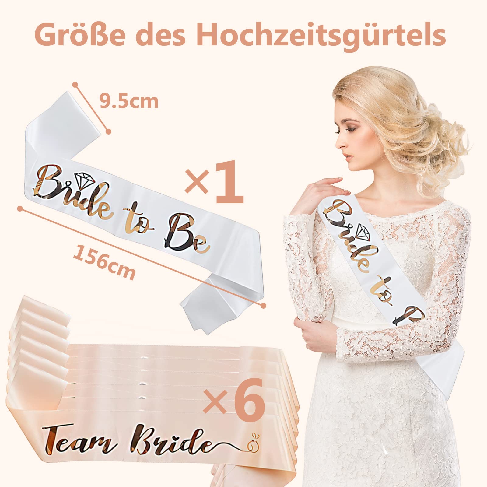 JGA & Team - 20 sacchetti da ginnastica per capelli da sposa, Team