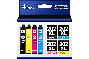 High Yield Remanufactured 202XL Ink Cartridges for Epson WF-2860 Printers