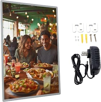 HKSOD Dimmable LED Backlit Picture Frame Approx 12x17 Inch, 31.242.7cm Wall Mount Light Box for Interchangeable Photos Art Home Theater Decor