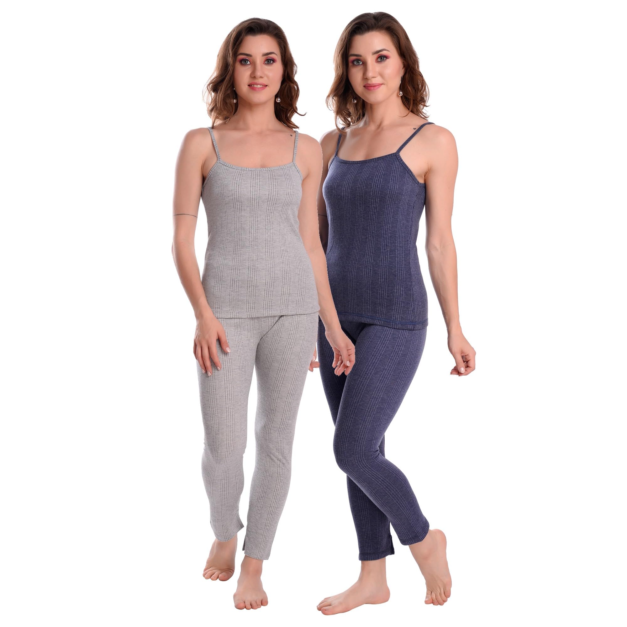 LILYSLIK Winter Poly Cotton Thermal Wear Set for Women/Ladies/Girls with Sleeveless Top and Bottom/Pyjama/Legging (2 Thermal Set)-image-17
