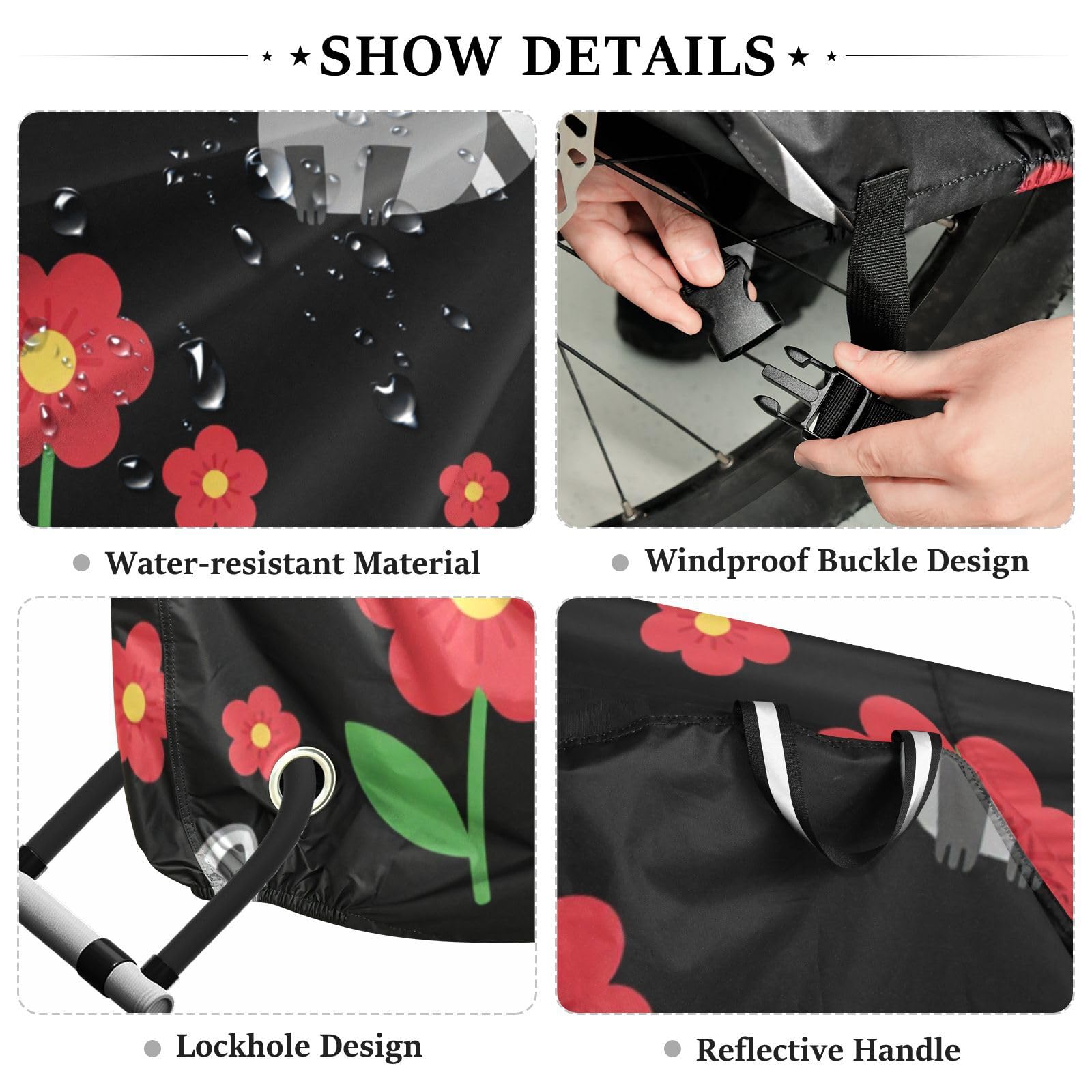 Housse de vélo en polyester imperméable, isolation thermique