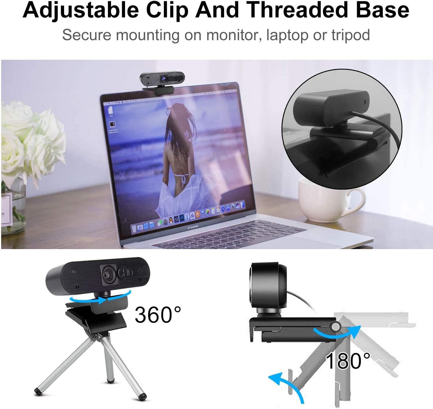 Flаѕh Dеаlѕ - 40% оƒƒ ANTZZON 1080P HD Auto Focus Webcam with Privacy Cover, Built-in Noise Reduction Microphone Streaming USB Camera for Zoom Meeting, Conferencing, Online Work&Course, Skype, and Microsoft Teams