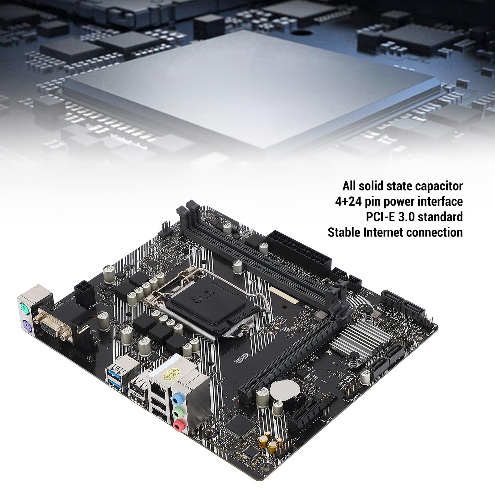 Płyta główna LGA 1200, DDR4 × 2 DIMM Sloty 2-kanałowe PCI E 3.0 Computer Motherboard VGA Interface M ATX Motherboard