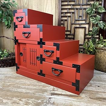 22WA2228 階段箪笥 時代箪笥 飾り棚 収納棚 民芸家具チェスト 小物収納 22WA2228 階段箪笥 時代箪笥 飾り棚 収納棚 民芸家具チェスト