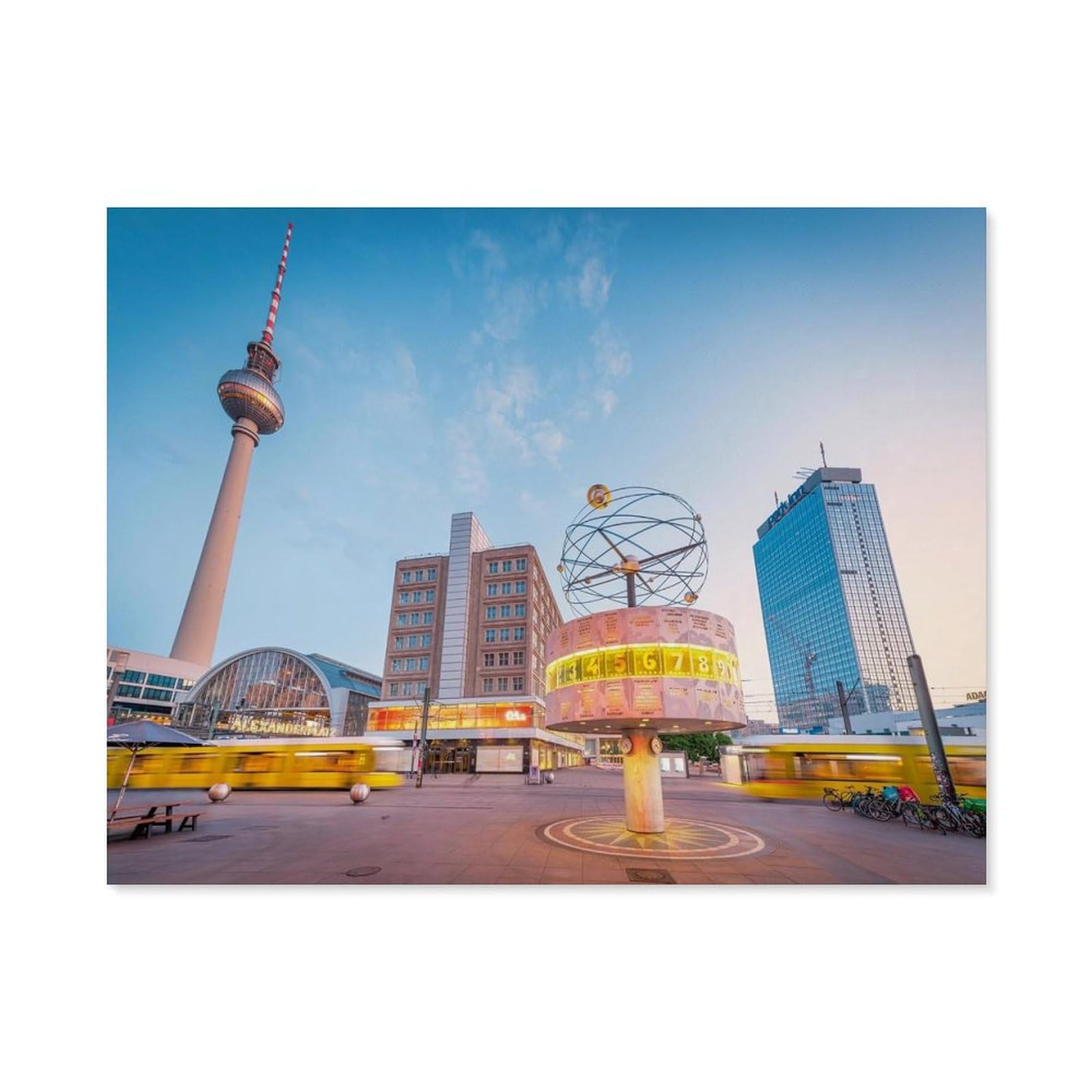 GSBRSNTS DIY Oil Painting Paint by Number Kit,Good Morning Berlin,DIY Painting by Number Kits Oil Paint Drawing Canvas Home Decor Gift(50x60cm-B45