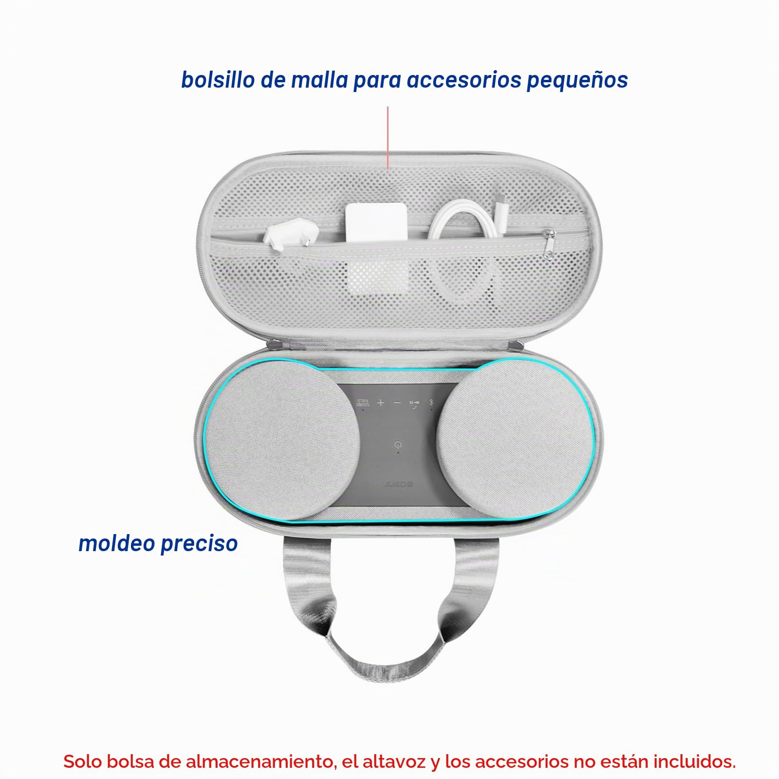 Funda rígida de transporte para altavoz Bluetooth Sony HT-AX7, a prueba de golpes, funda protectora de almacenamiento, accesorios