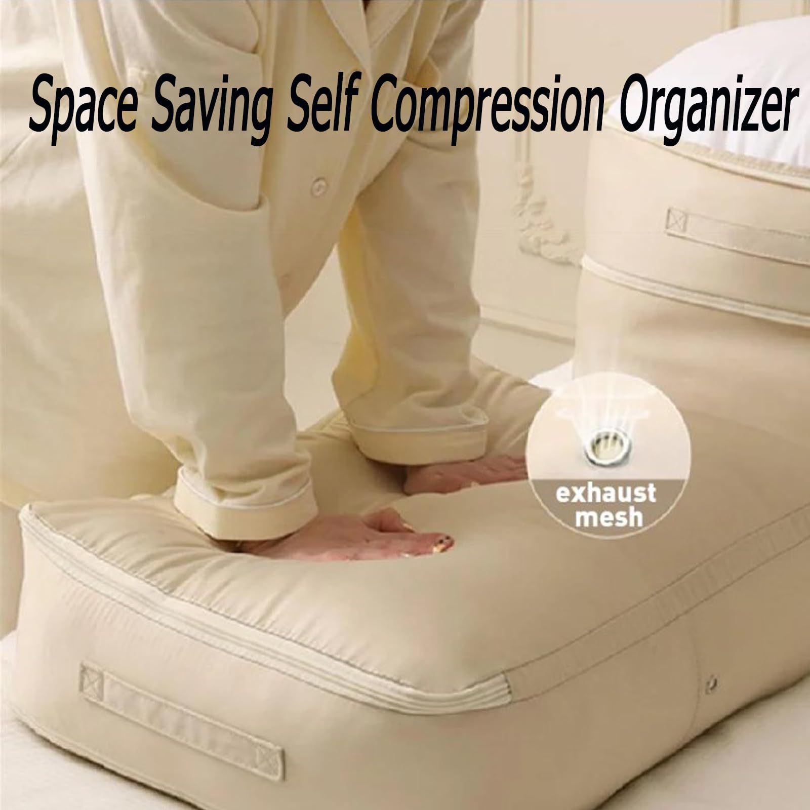 Organiseur ultra compact à auto-compression, sacs de déménagement universitaires, sacs de rangement sous vide, sacs de rangement sous vide résistants pour vêtements, couettes, couvertures, literie
