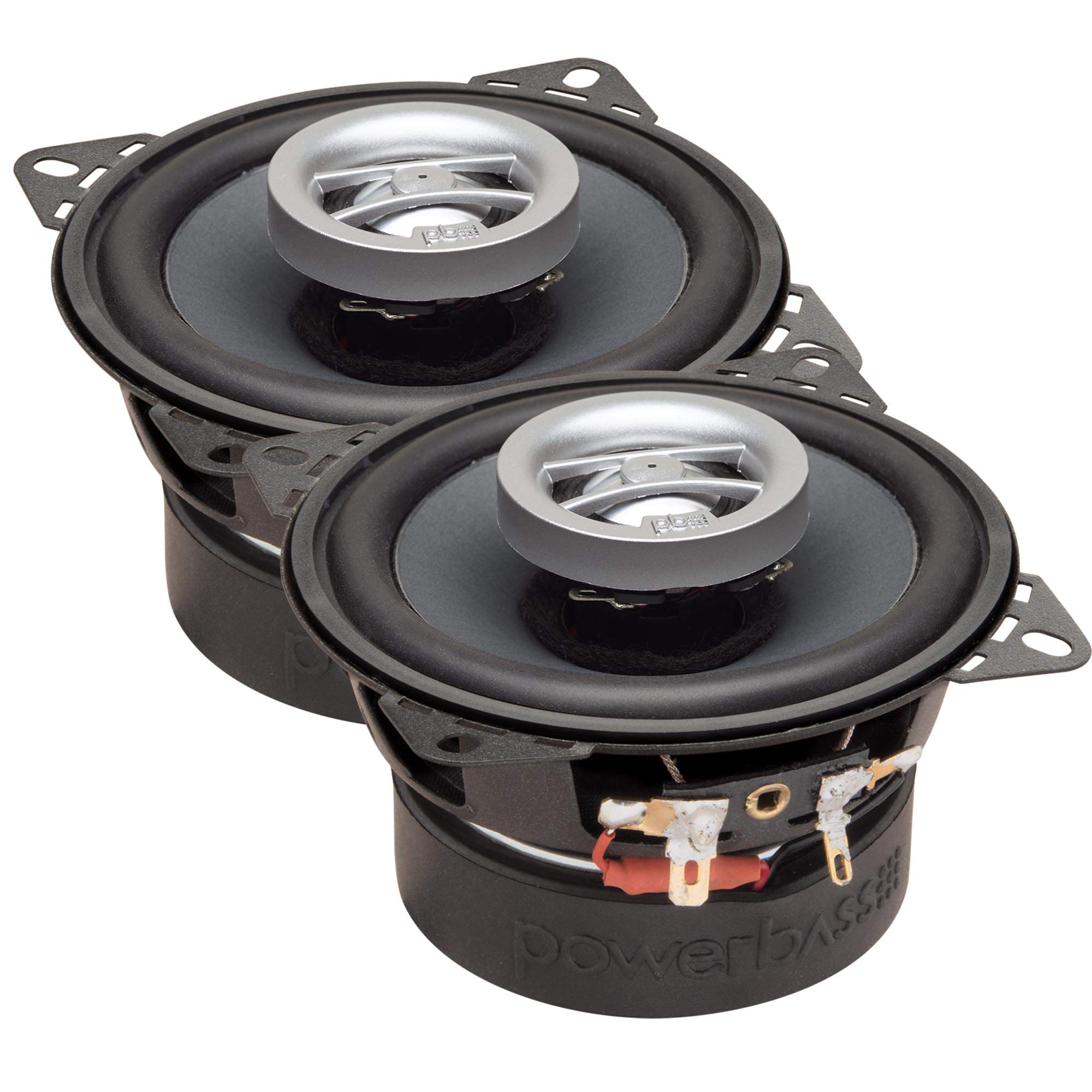 PowerBass L2-402 - 4" Coaxial Speakers 40Wrms / 120Wmax (2-Ohm) - Pair