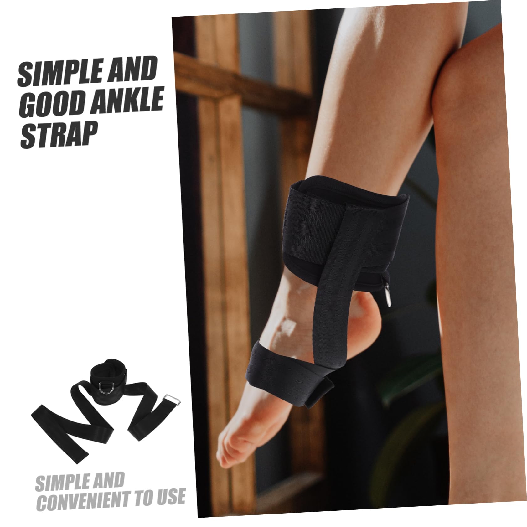 Yardwe 3 Set Cinturini per Manubri alla Caviglia Maniglie da Palestra Supporto per Il Polso Cinghie da Polso da Palestra Manubri Regolabili Avambraccio Presa Poliestere Black 2 Pezzi * 3