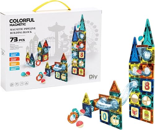 ZS - 73 Pcs Magnetic Pipeline Tiles Magic Blocks