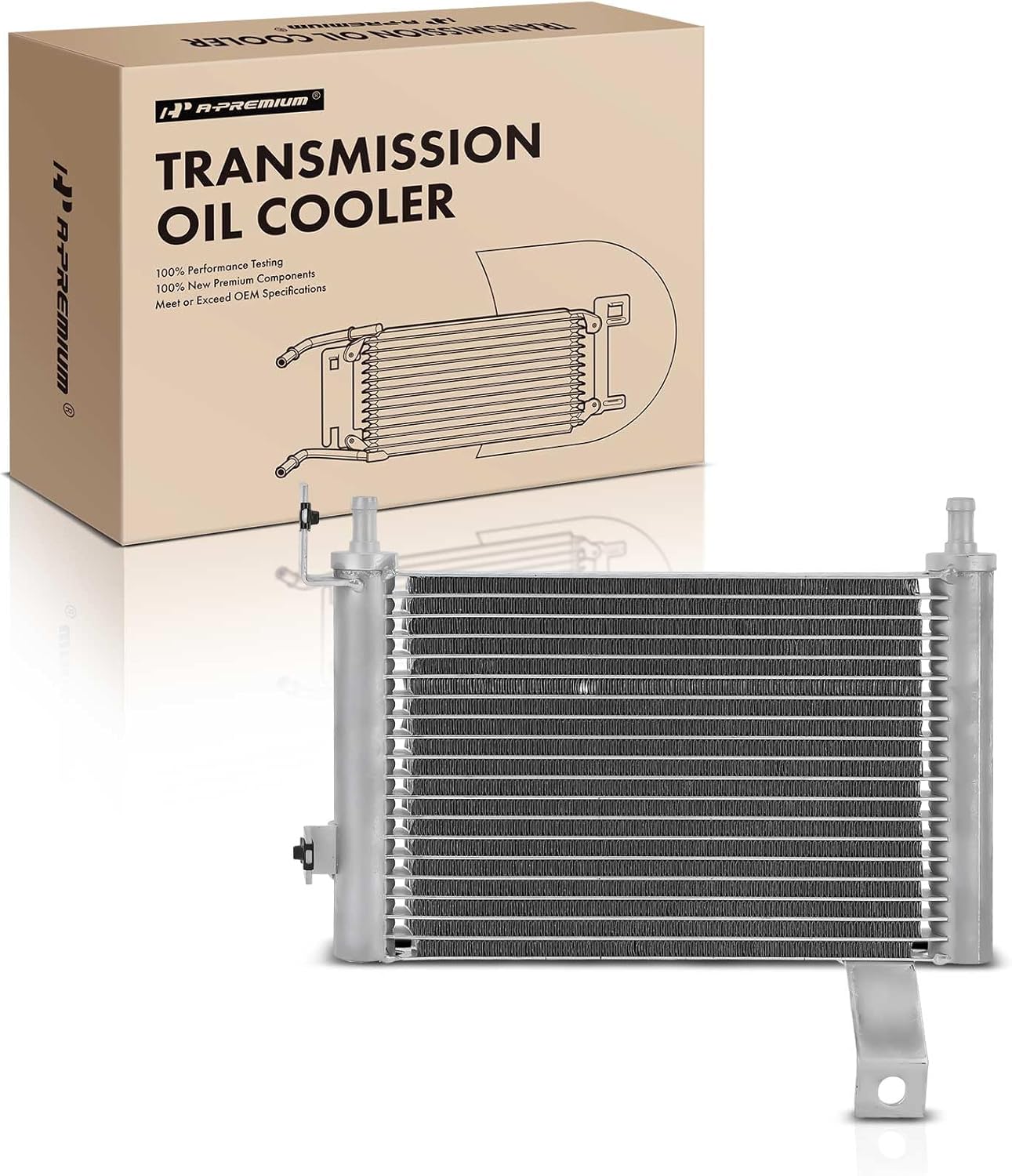 A-Premium Transmission Oil Cooler Compatible with Ford E-150 E150/E-250 E250/E-350 Super Duty/E-450 Super Duty 2008-2014, 5.4L, 4 Speed Transmission Replace# 8C2Z7A095C