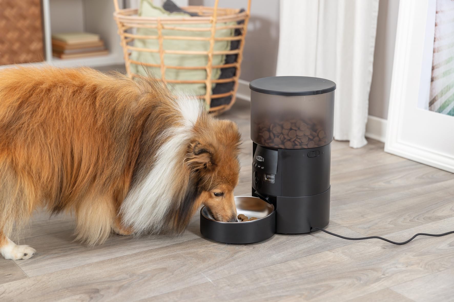 TRIXIE Distributeur de croquettes TX-C Smart 3,0 L pour chiens et chats