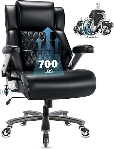 Big and Tall 700lbs Office Chair - Adjustable Lumbar Support