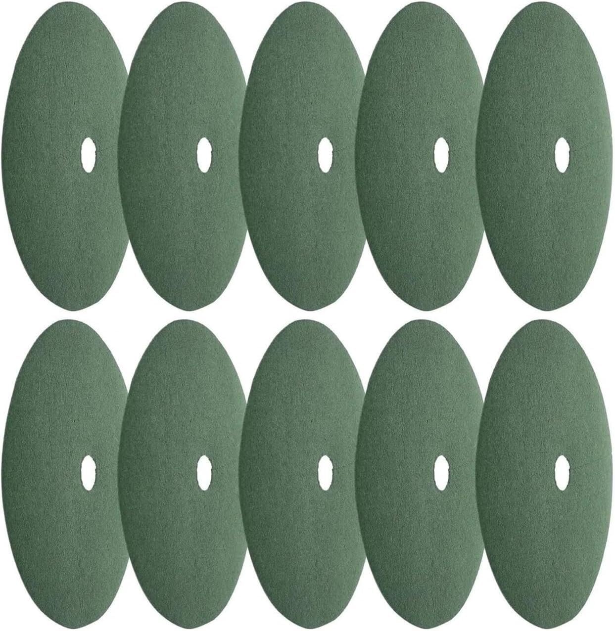 32cm X 4cm Black Non-Woven Fabric Tree Ring Plant Protector Root Isolation Mat Covering Pad 10 Pieces