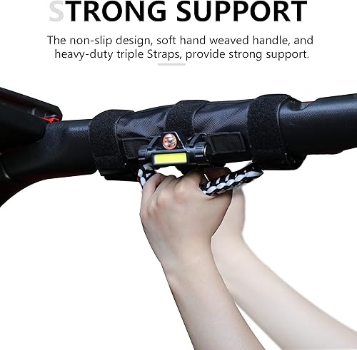 Miniatura 8 de Asas de agarre de barra antivuelco con luz de cúpula para Jeep Wrangler CJ YJ TJ TJ JK JL Gladiator JT UTV Polaris RZR de 2.0 a 4.0 pulgadas, mango