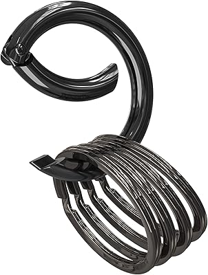 Silipac Keychain Kit Circle Carabiner O Ring Set Universal Size, Pure Round Fashion Design, Strong, Solid Metal Keychain Clip, Key Clip, Key Organizer (GUN)