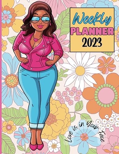 Weekly Planner 2023 Stylish, Girly Calendar, Large 8.5x11 Inches, Ideal Gift Giving for Moms, Sisters, Teen Girls, Girlfriends, Coworkers and