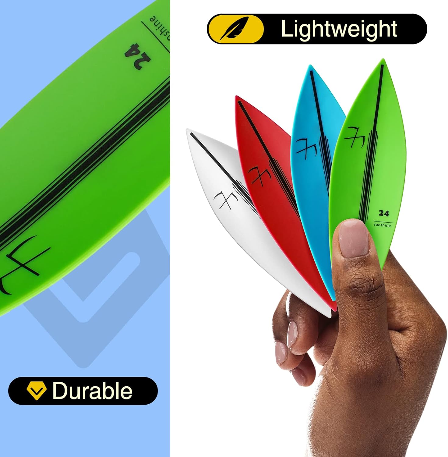 Dizywiee 2Pack Finger Surfboard, Kids Toy Finger Surf Boards, Fingertip Surfboard for Adults Teens Boys and Girls