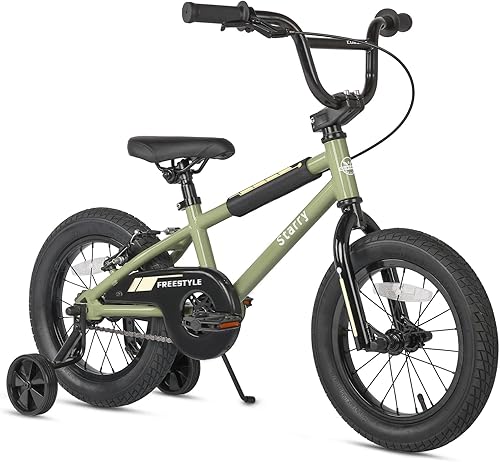 Miniatura 23 de 12 14 16 18 Inch Kids Bike BMX Style Bicycle with Training Wheels Coaster Brake for 2-10 Years Old Toddlers Boys Girls Multiple Colors marino,Verde