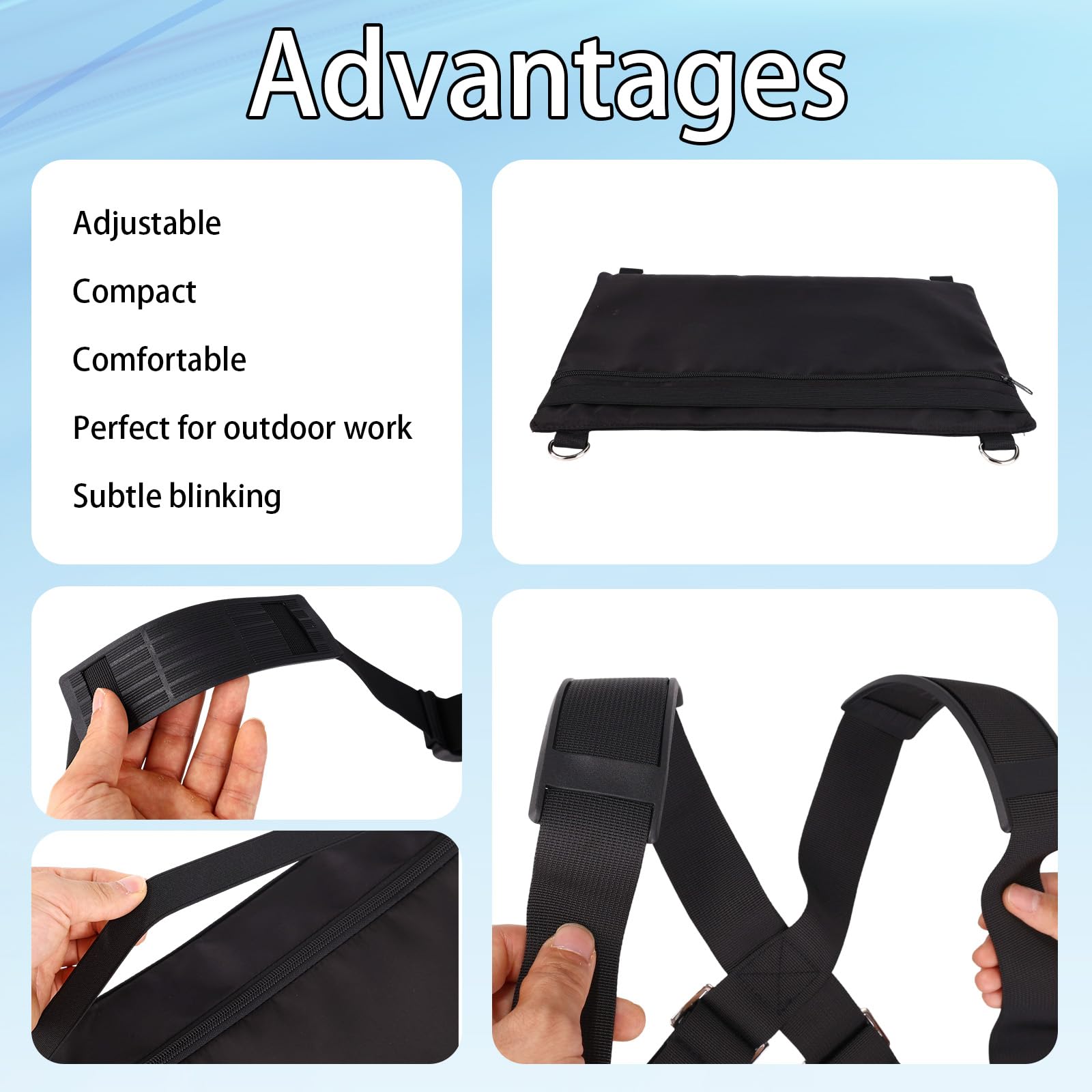 Imbracatura Portatile per Laptop da Passeggio, Supporto Regolabile Indossabile Laptop con Cinghie Ergonomiche Tablet da 40,6 cm E-Reader per Lavori All'Aperto