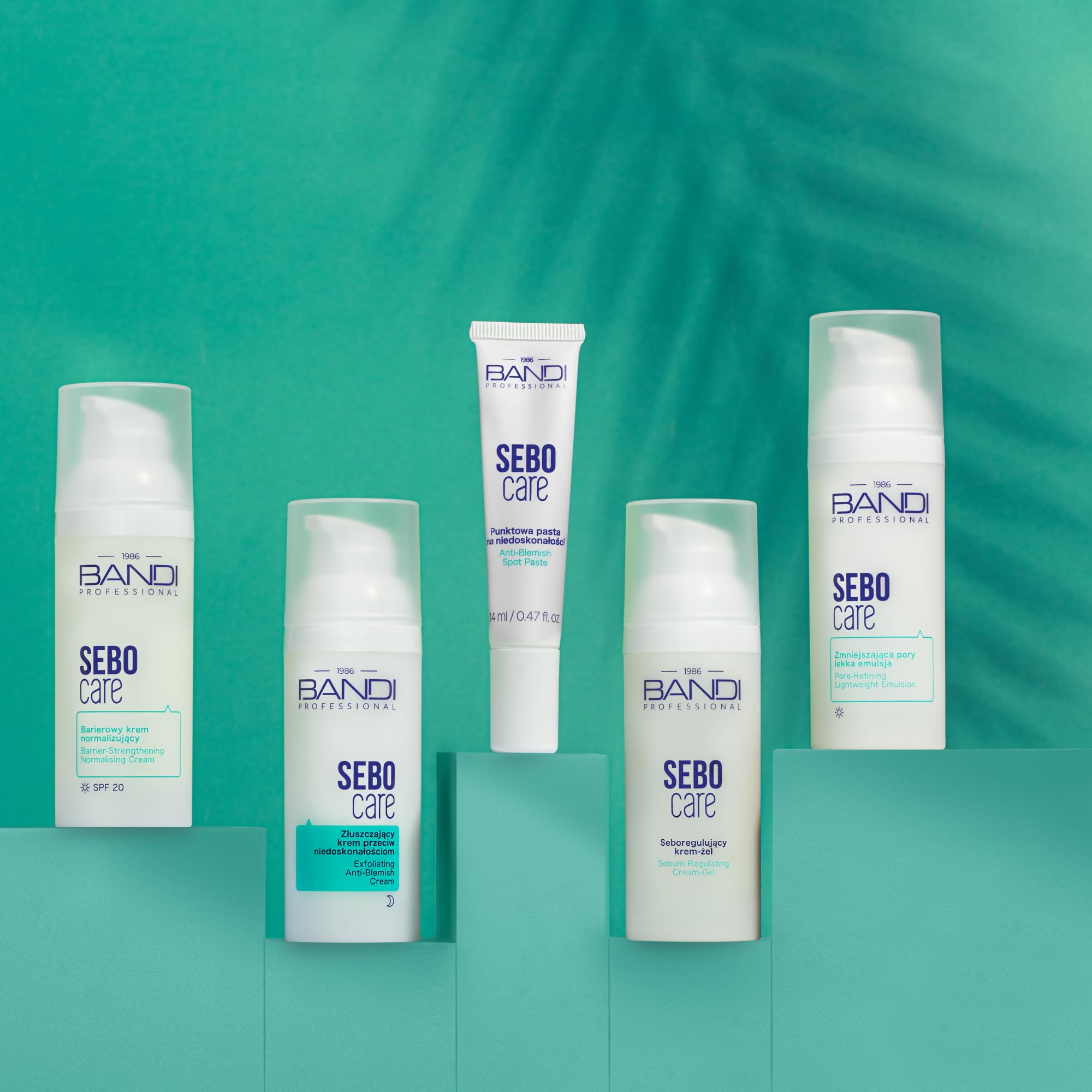 BANDI SEBO CARE Barierowy krem normalizujący SPF 20 | ochronny krem nawilżający| nawilżenie, matowienie i codzienna ochrona UV | niacynamid + fermenty