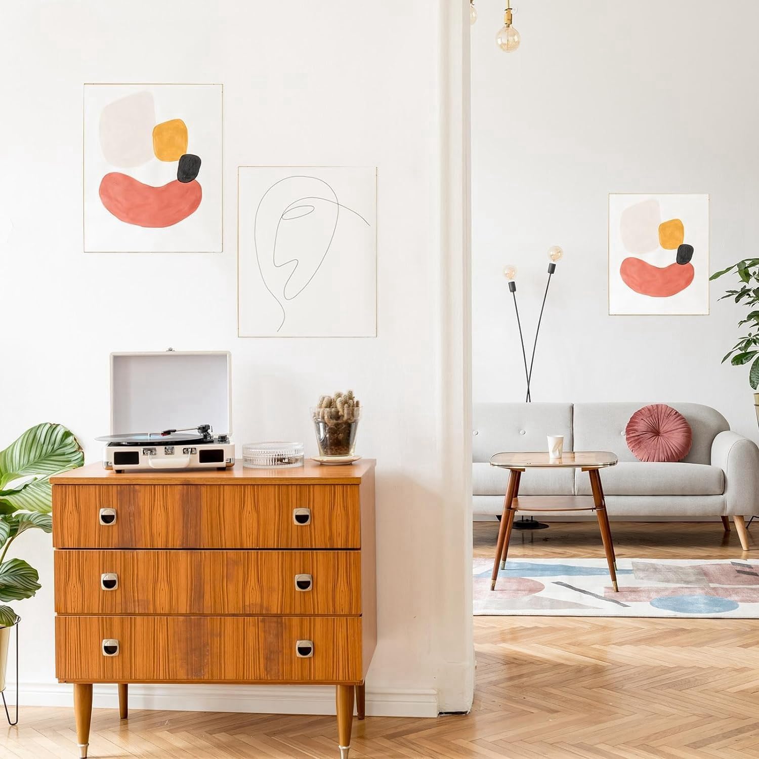 Kqcibz 2 Set DIY Solid Wood Canvas Frame Kit, 16X20 Inch Canvas Frame Stretcher Bars Wood for Oil Paintings, Prints and Posters Easy Install