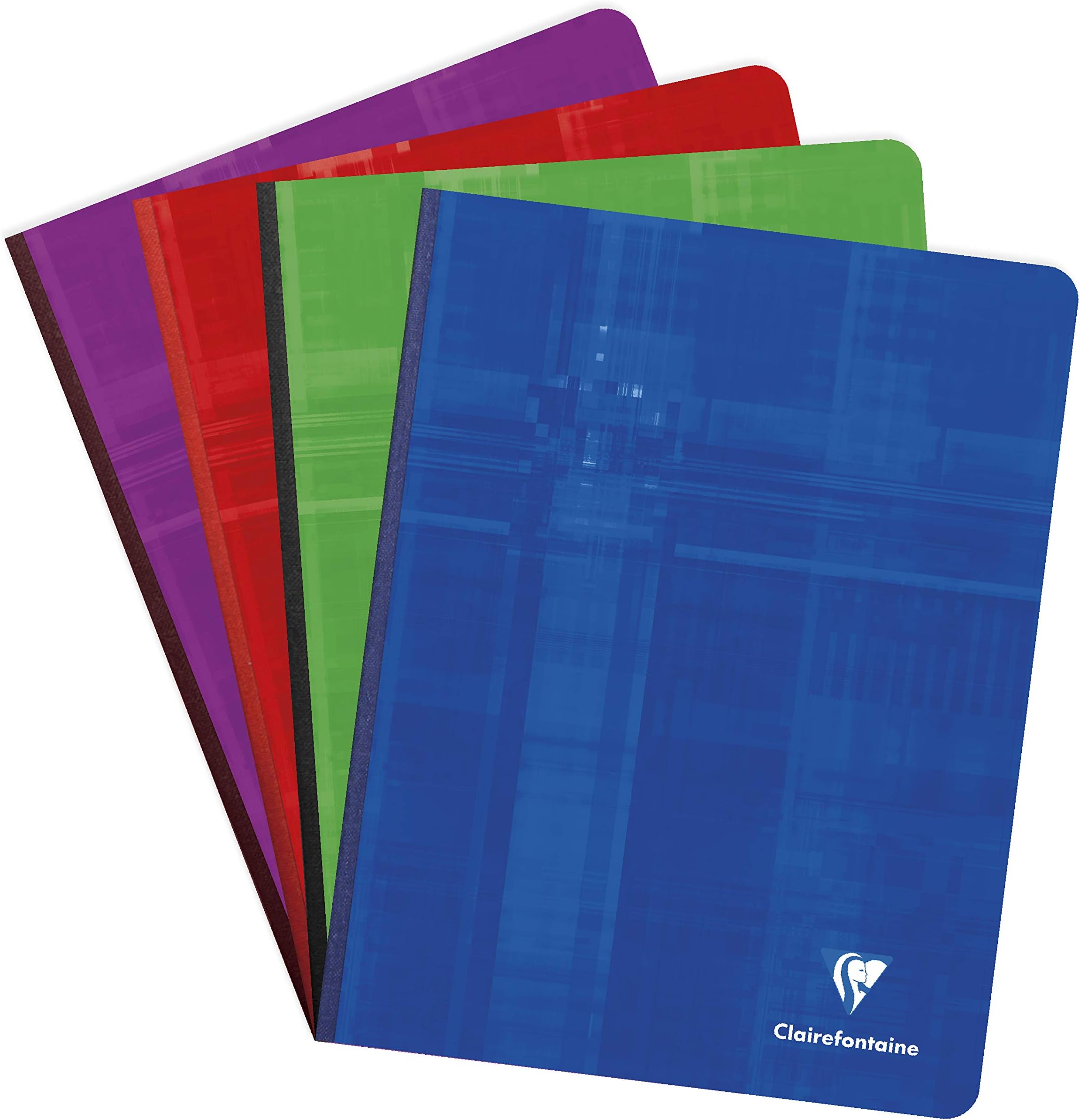 Clothbound Notebook - French ruled 96 sheets - 6 3/4 x 8 3/4 - Sold Individually (Assorted Cover Color Chosen at Random)