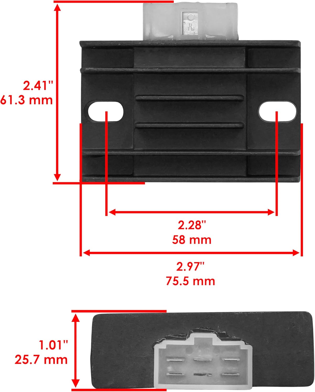 Caltric Regulator Rectifier Compatible with Kawasaki Bayou 220 Klf220 1988-1995