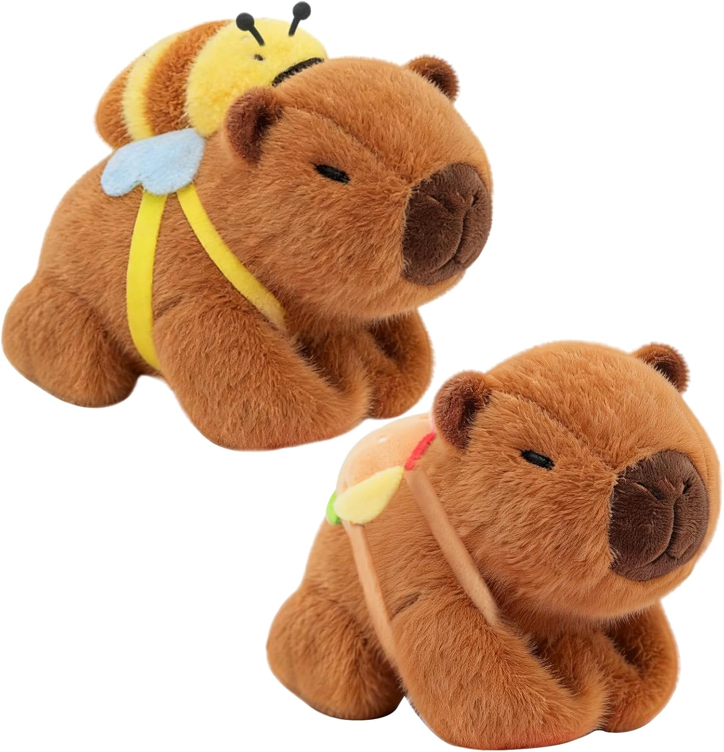 2pcs Capybara slap bracelets,Funny Capybara Plush Bracelet, Animal Slap Bracelet, Suitable for Birthday, Party, Children's Day Gifts