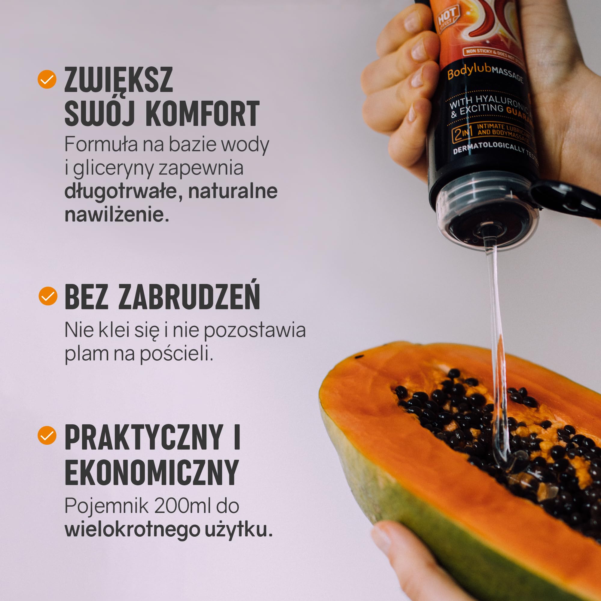 EXCITE MAN OR WOMAN Żel nawilżający do masażu intymnego z Guaraną. Lubrykant intymny