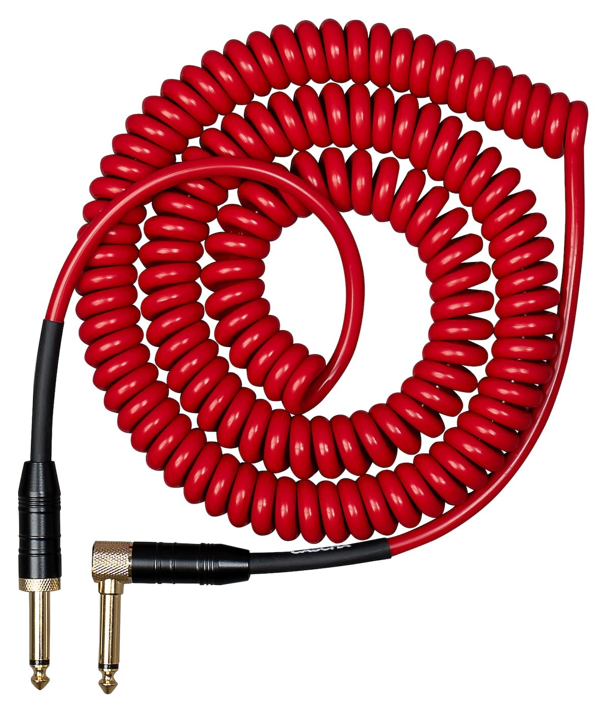 CASCHA Advanced Line Guitar Cable Curly, Red, 6 m