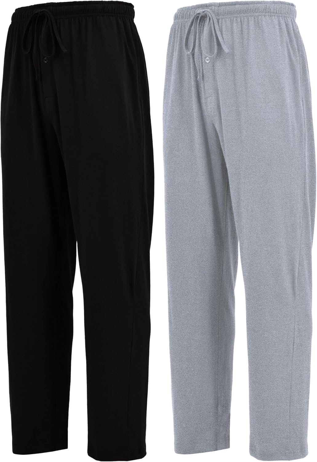 Andrew Scott Men's Cotton Lounge Pants | Multi Packs & Colors | Soft & Light Drawstring Yoga & Sleep PJ Bottoms