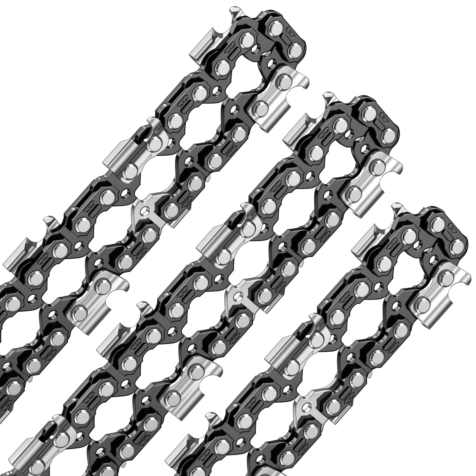 AICOYA 3 x 35cm Sägekette 3/8"LP 52 Antriebsglieder 1.3mm 050 14" Kettensäge