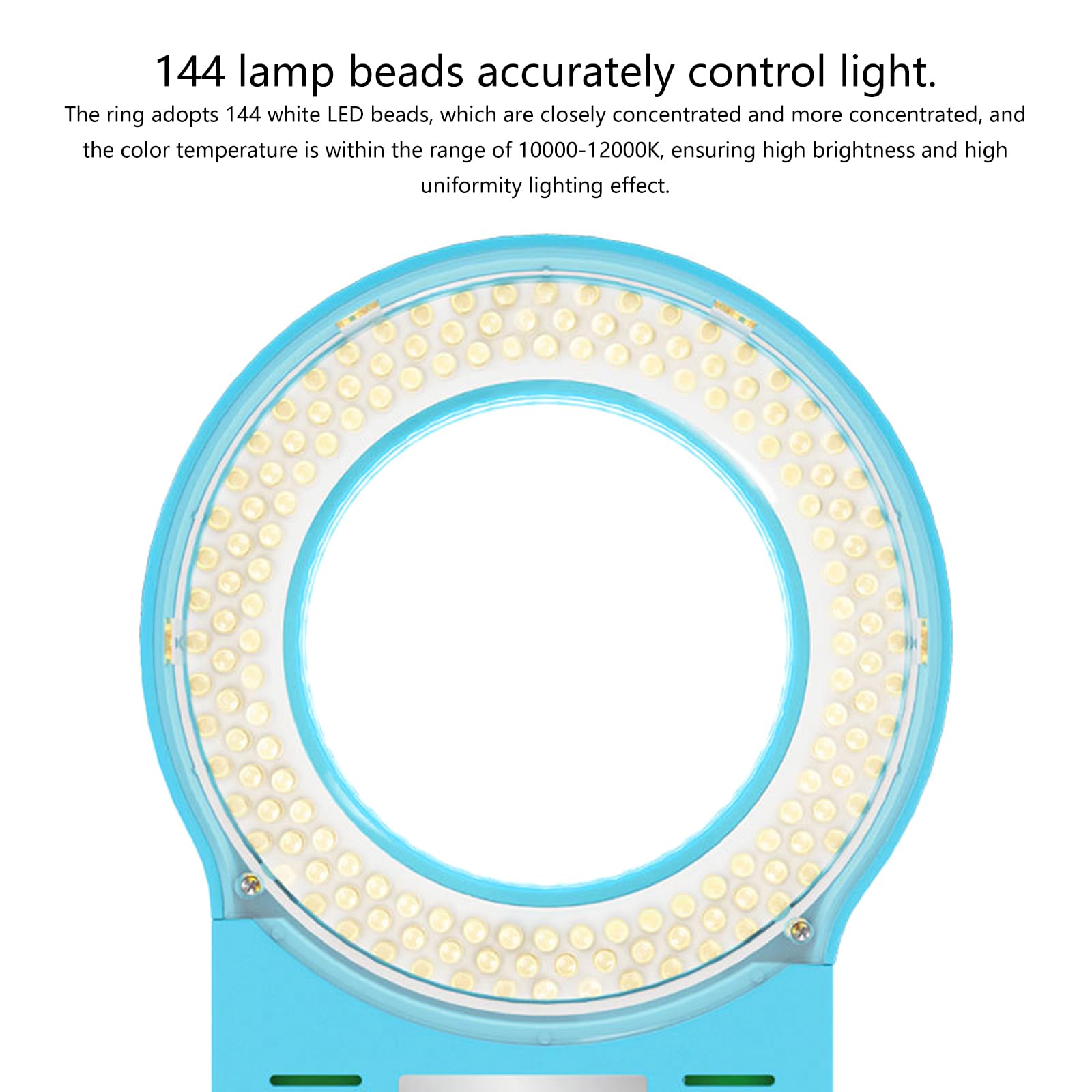 144 Lampade LED Microscopio Sorgente di Luce Per Ricerche di Laboratorio Uso Educativo Visione Accurata Uso Professionale