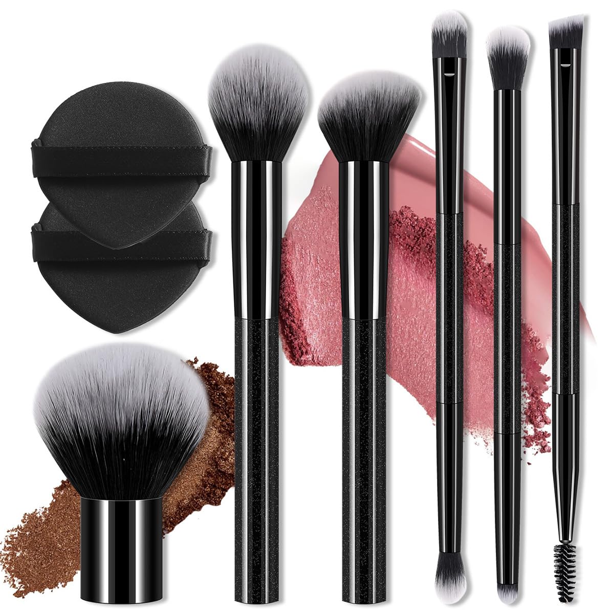 Conjunto de 8 ferramentas profissionais de maquiagem – 6 pincéis de rosto inteiro + 2 almofadas de ar | Pó + blush + base + sobrancelha dupla + cílios/sombra/detalhes em promoção! Veja a oferta e mais achadinhos de Acessórios 2 Hoje é o melhor dia para comprar Conjunto de 8 ferramentas profissionais de maquiagem – 6 pincéis de rosto inteiro + 2 almofadas de ar | Pó + blush + base + sobrancelha dupla + cílios/sombra/detalhes com aquele preço maroto! Promoção! Aproveite a oferta! 2