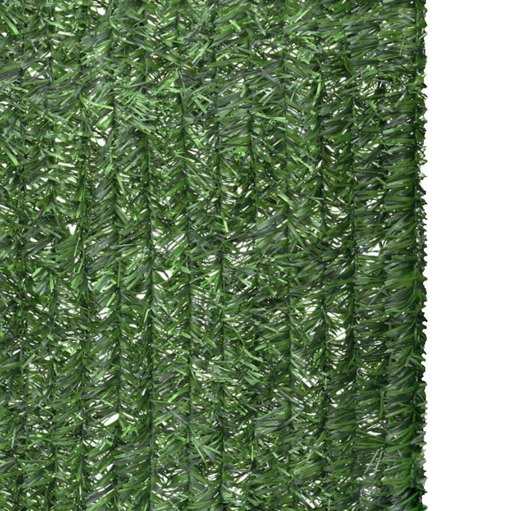 LOLAhome Pack 2 Seto Artificial Verde 3x1,5 m. 2 un. Privacidad Natural | Alta Ocultación, con Tratamiento UV, Realista y Natural, No inflamable, Transpirable. Para Jardin, Balcón, Terraza
