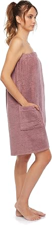 Arus Womens Certified Organic 100% Turkish Terry Cotton Robe Bath Wrap