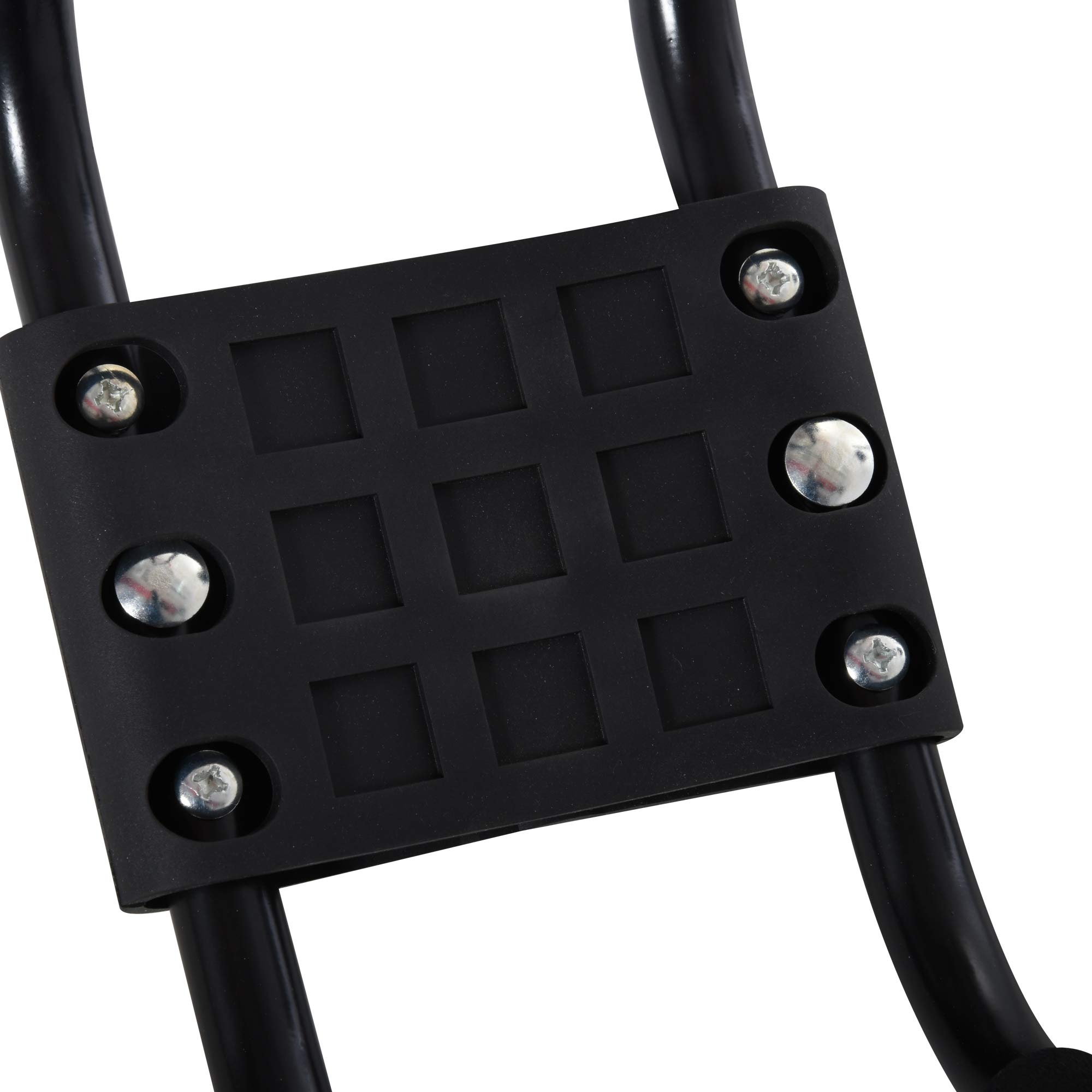 HOMCOM Set 2 Staffe Porta Kayak con Attacco Universale per Portapacchi Adatte per Canoe e Paddleboard, Nero, 46x16.5x47cm