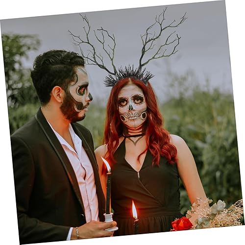 Miniatura 5 de IMIKEYA 3 tallos de plantas artificiales, ramitas artificiales de madera flotante, flores de Halloween, jarrones de Ikebana, plantas artificiales