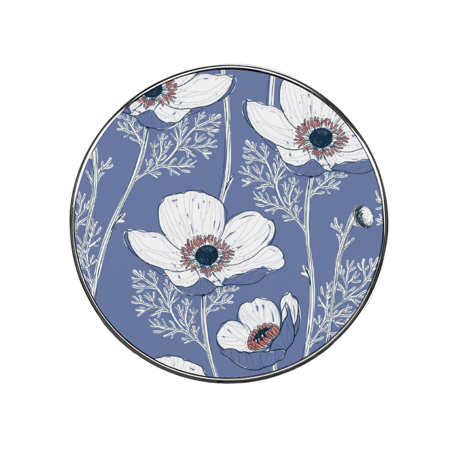 White Flowers Magnets For Fridge Kitchen Decoration For Refrigerators Whiteboards