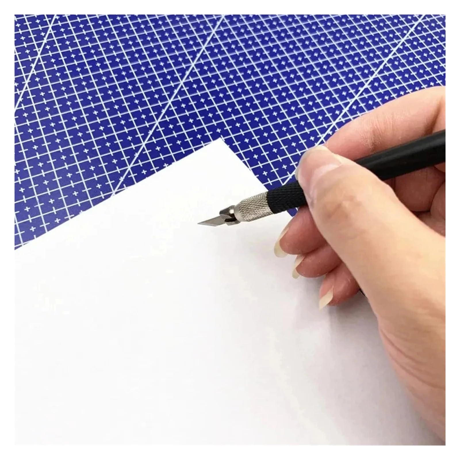 Schneidematte Selbstheilend A3 A4 A5 PP Cutting Mat Workbench Patchwork Cut Pad Sewing Manual DIY Knife Engraving Leather Cutter Board Single Side Underlay(Green A3)