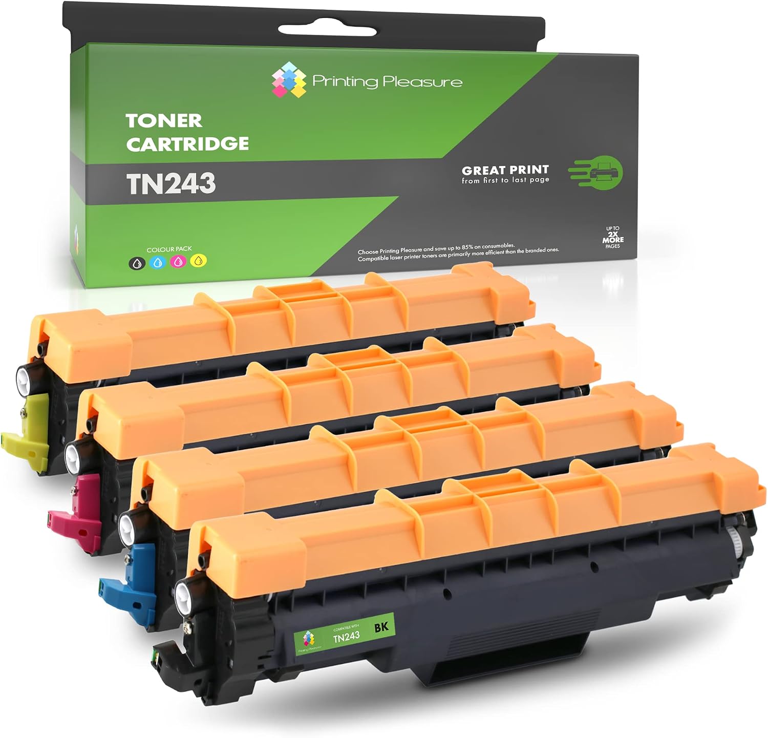 Cartouche Toner TN-247 (TN-243) Jaune Compatible Pour Imprimantes Brother - Avec Puce - Garantie 2 Ans