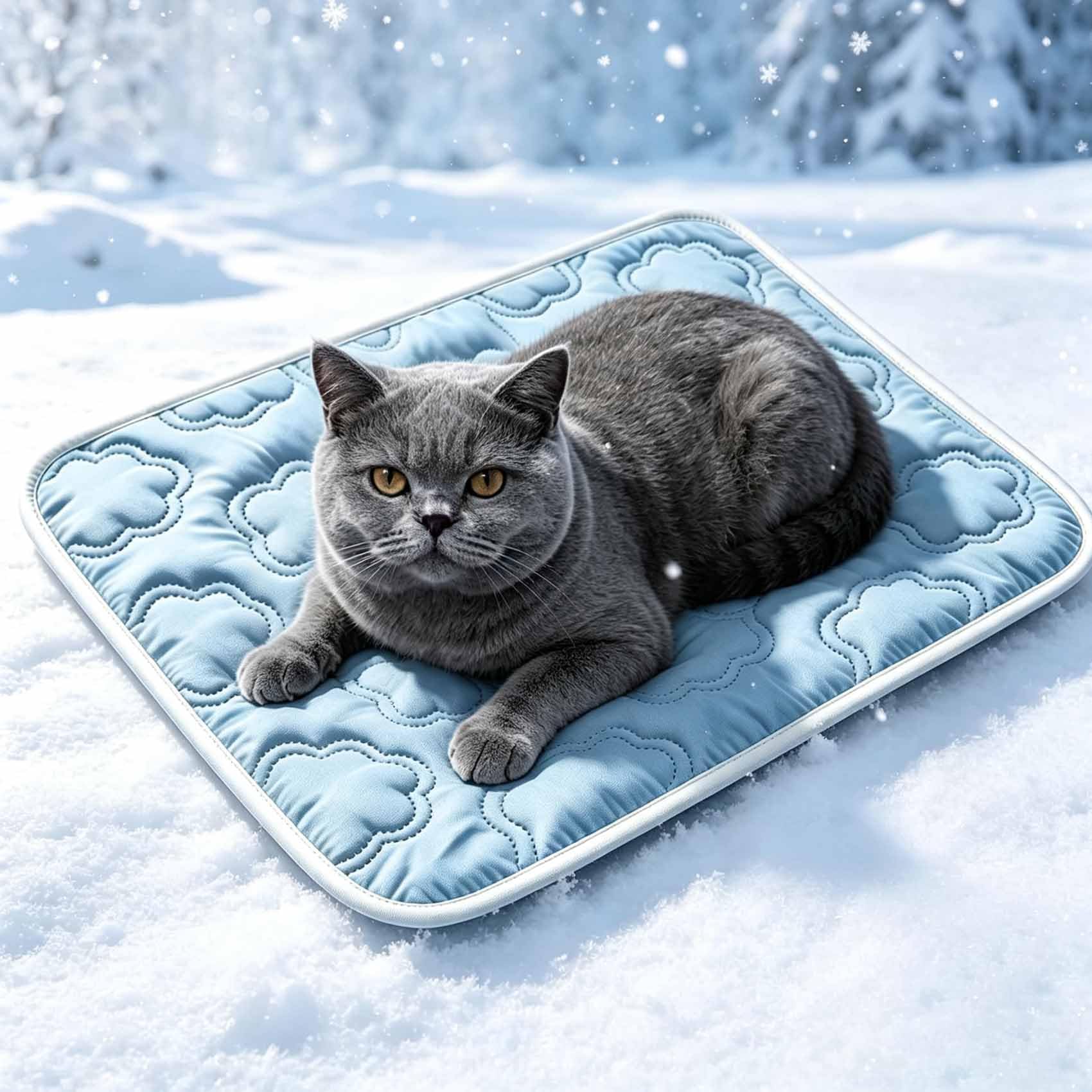 Kovah Dog Cooling Mat, Gel Free, Instantly Cools, Sustainable Use，Blue XS
