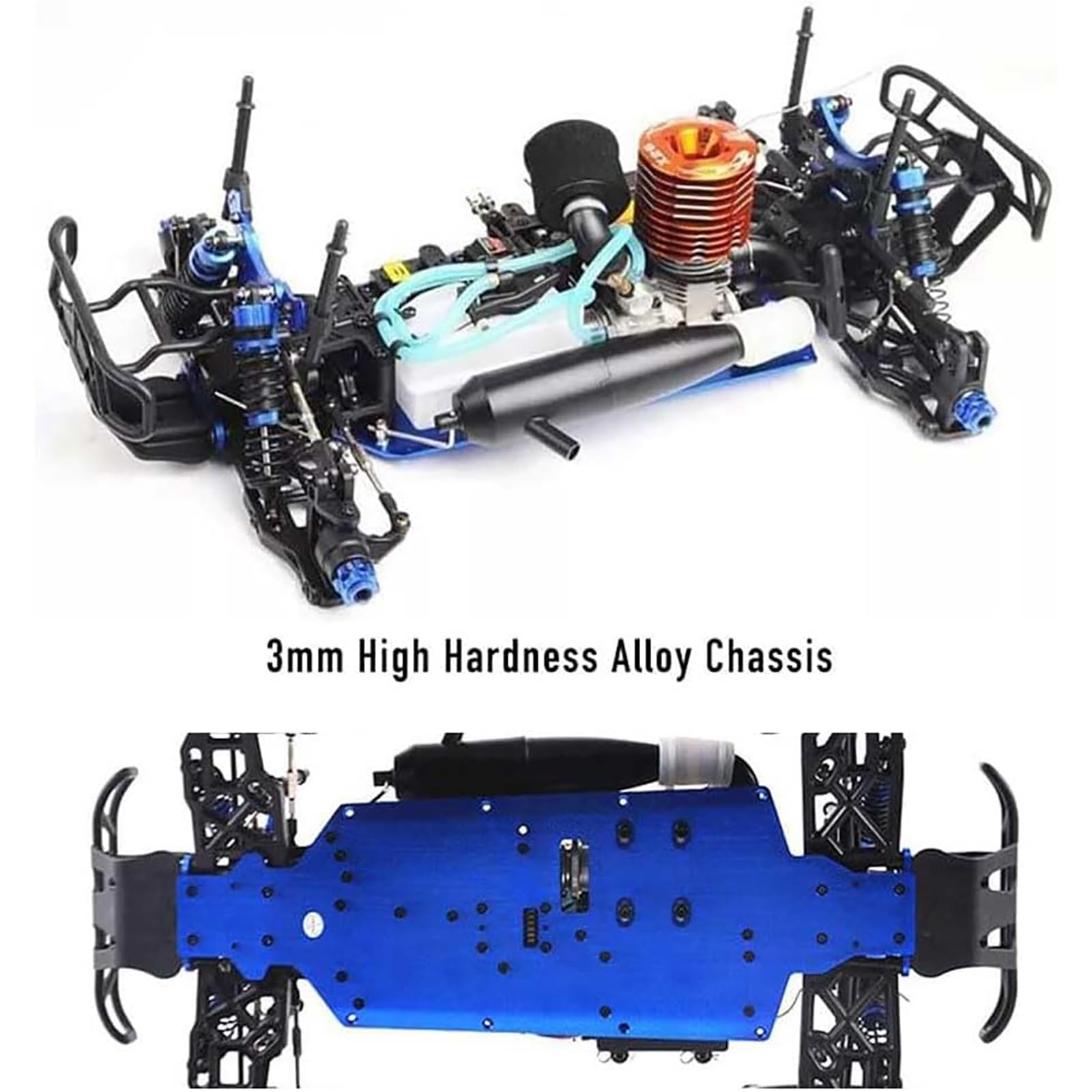 1/8 Samochód RC z napędem gazowym Samochód wyścigowy dla dorosłych 90KM/H Buggy 4WD 26CXP Silnik Rock Crawler Ciężarówka RC z napędem gazowym 125CC Pojazd zdalnie sterowany Samochody rajdowe