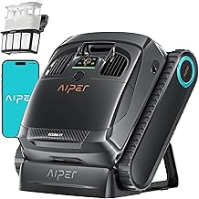 AIPER (Upgrade) Scuba X1 Poolroboter Boden und Wand, 3 μm Ultra-Fein Doppelfilter, 25200 LPH Saugkraft mit Doppel-Auslass, Horizontale Wasserlinienreinigung, Poolsauger Ideal für Pools bis zu 200㎡