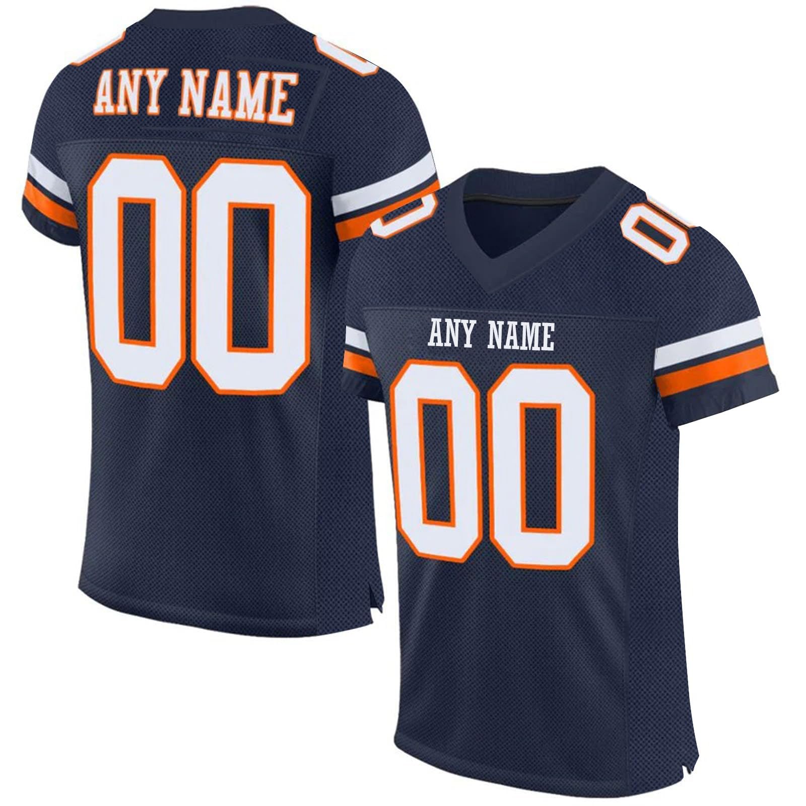 Mens American Football Jersey Personalized Sports T Shirt Quick Dry Breathable Short Sleeve Tee Shirt for Women Kids S-7XL