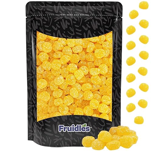 Fruidles Gomitas de botones ácidos, dulces que son agrios en el exterior con un sabroso centro dulce, ideal para fiestas, veganas, sin OMG (botones