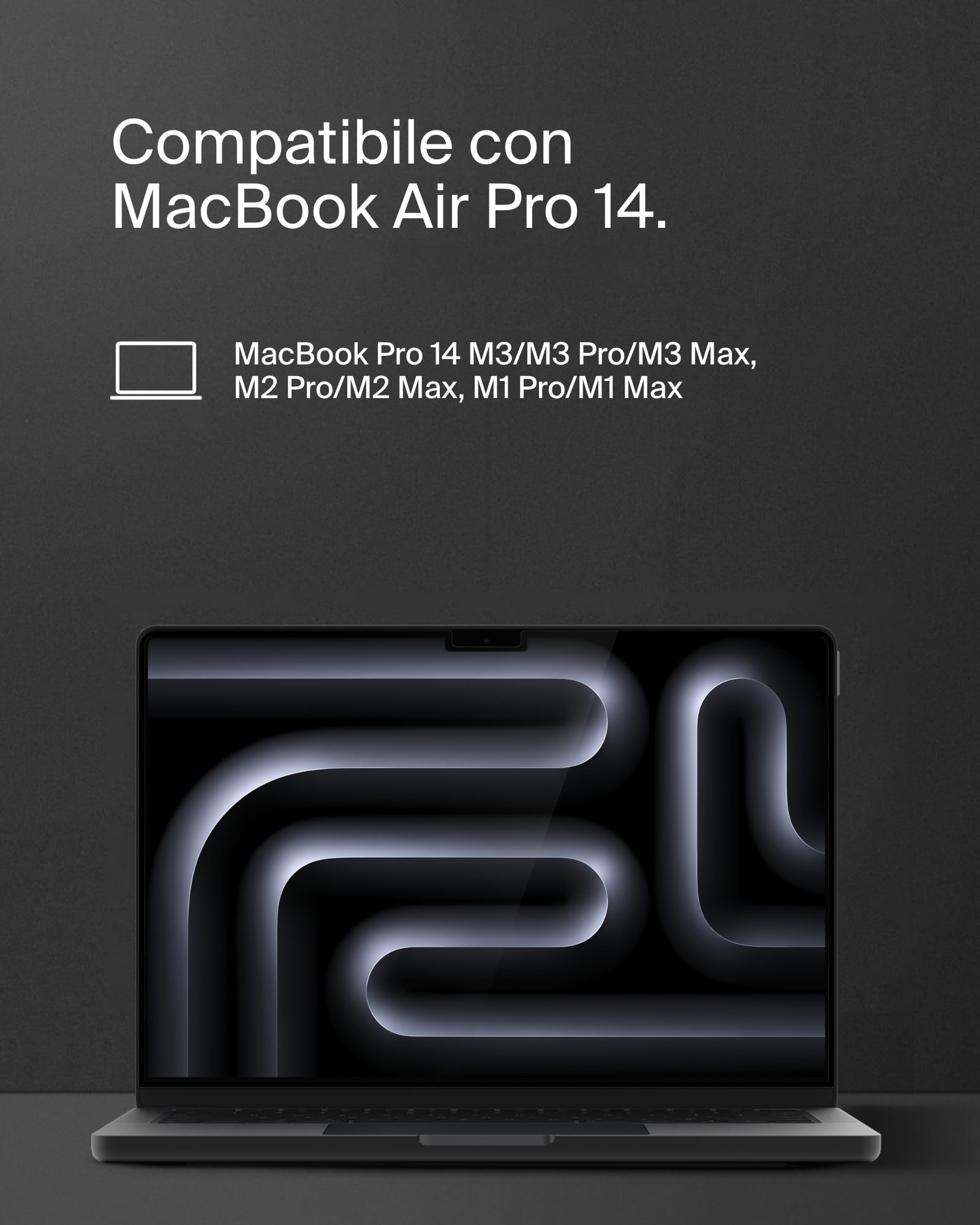 Pellicola Protettiva Privacy Belkin Per MacBook Pro 14" M1/M2/M3 - Antiriflesso, Rimovibile, Garanzia A Vita